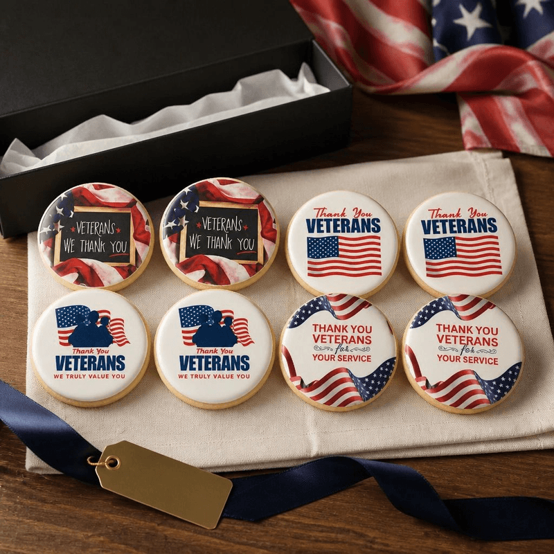 Beautifully decorated sugar cookies ready for a celebration
